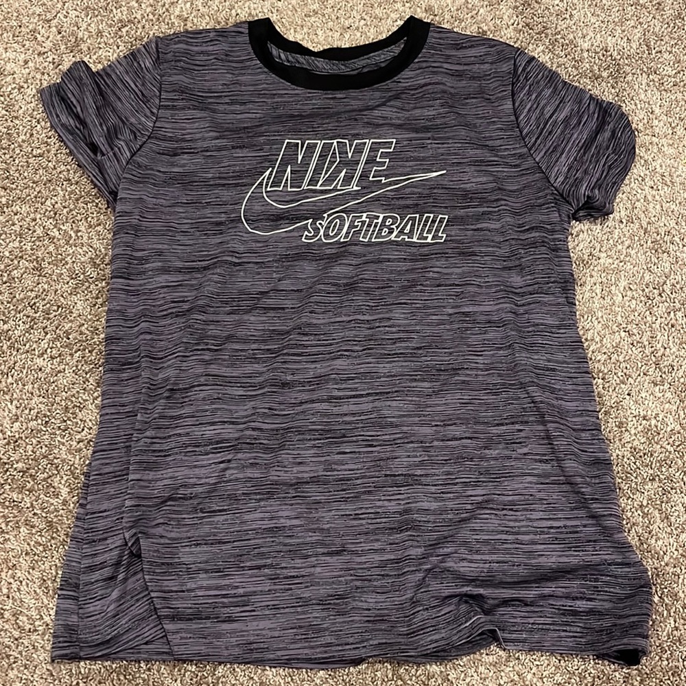 Gray Nike Softball shirt
